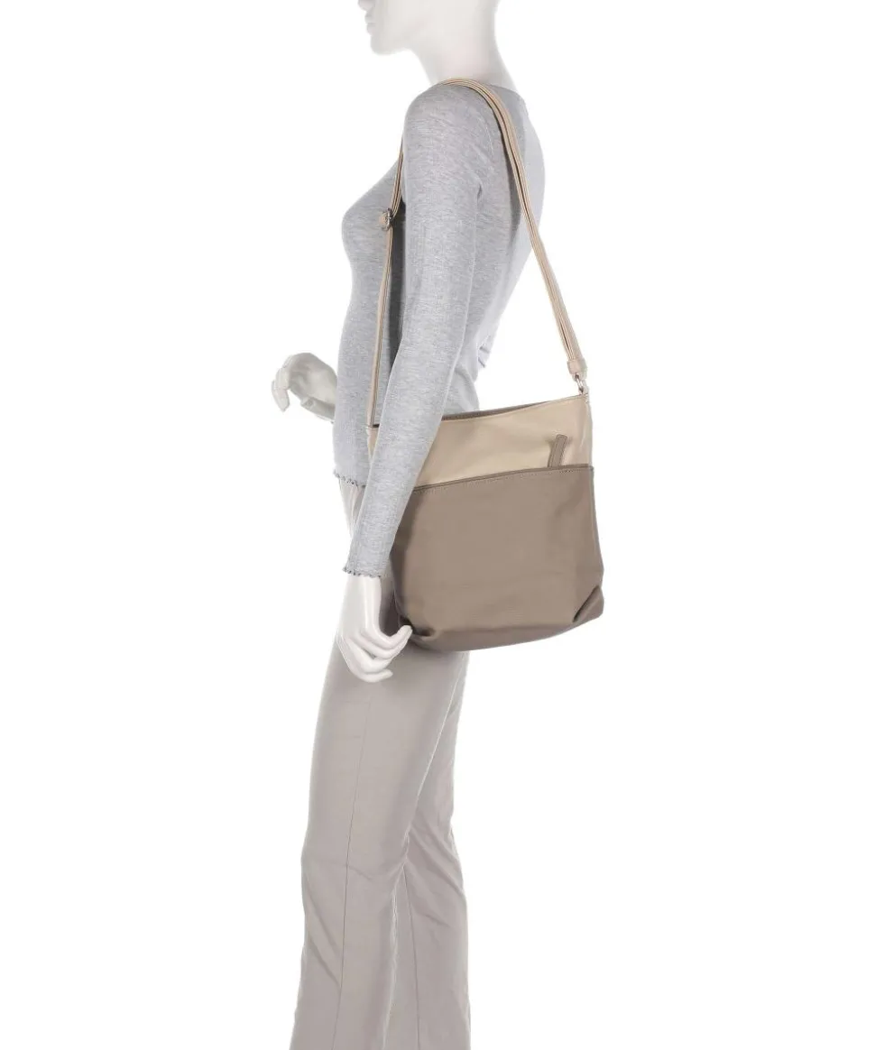 Jana J10 Schultertasche Lederimitat beige