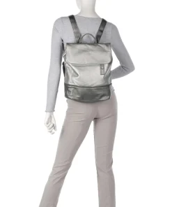 Jana JR13 Rucksack Lederimitat silber