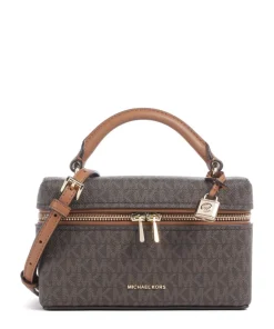 Jana XS Umhängetasche Lederimitat dunkelbraun