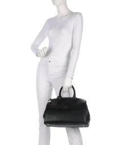 Jane L Handtasche Lederimitat schwarz