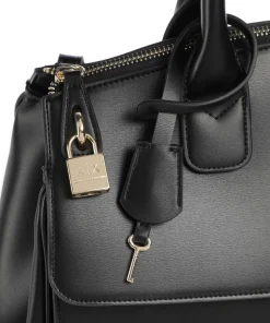 Jane L Handtasche Lederimitat schwarz