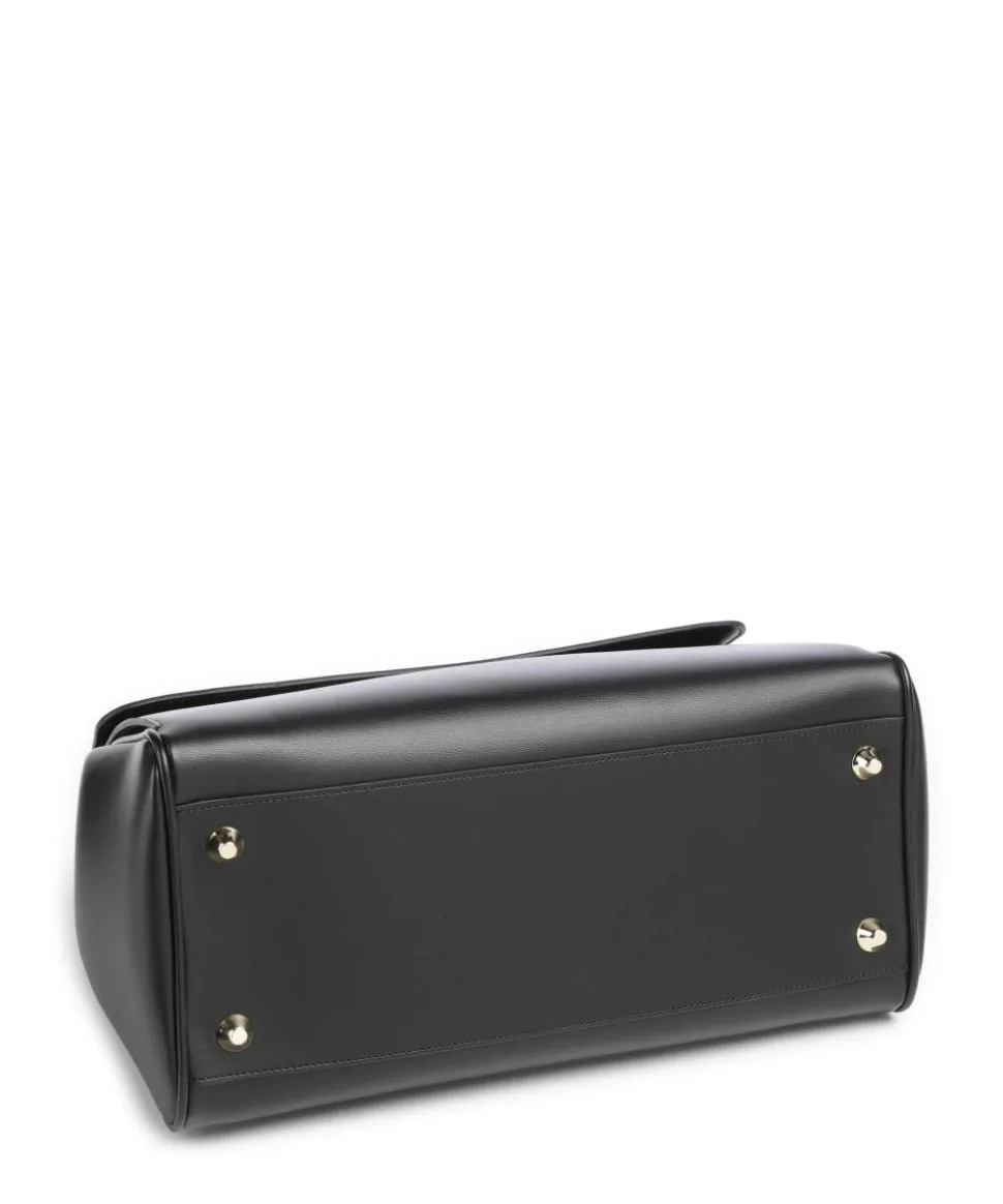 Jane L Handtasche Lederimitat schwarz