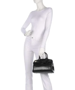 Jane M Handtasche Lederimitat schwarz