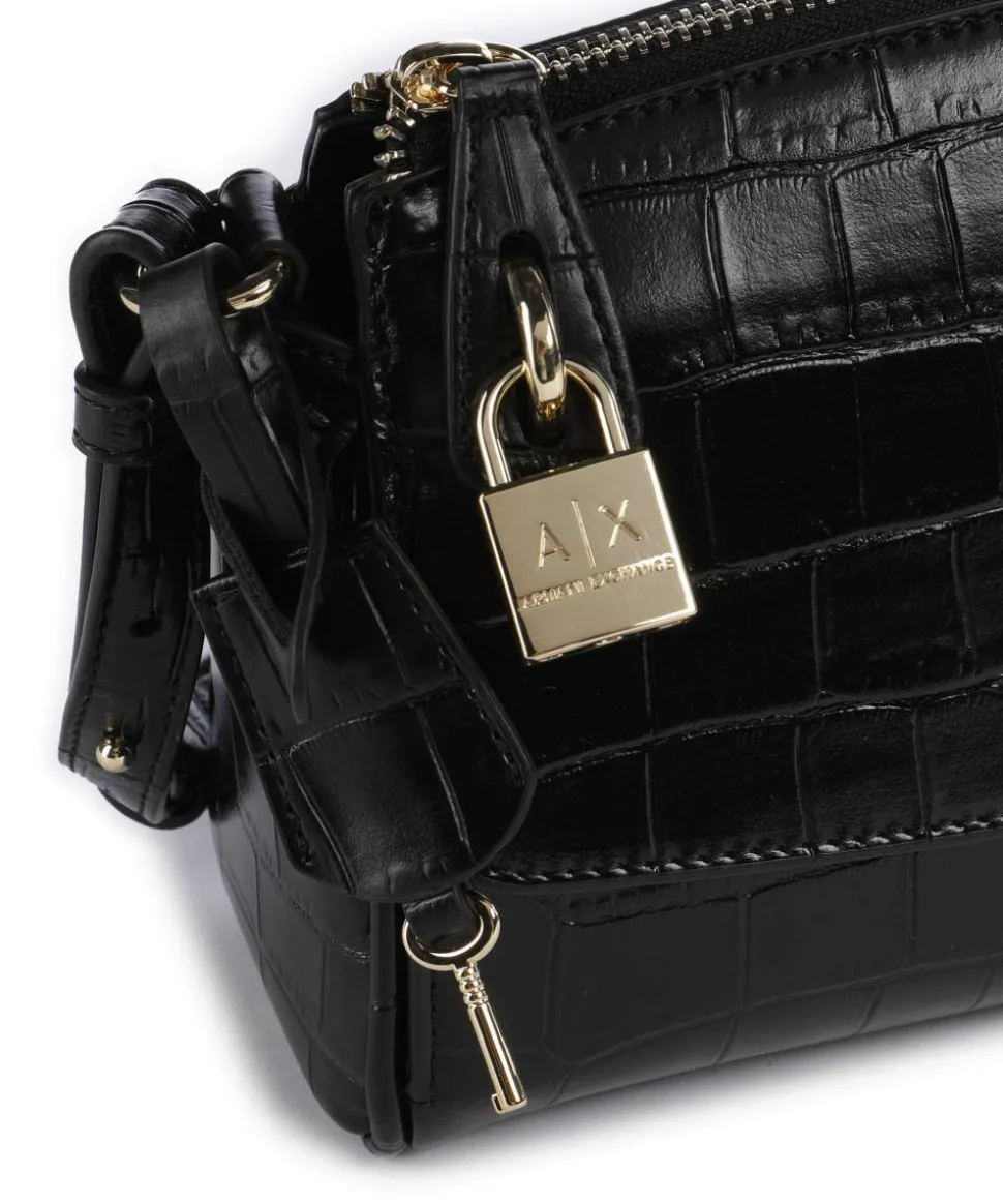 Jane Umhängetasche Lederimitat schwarz