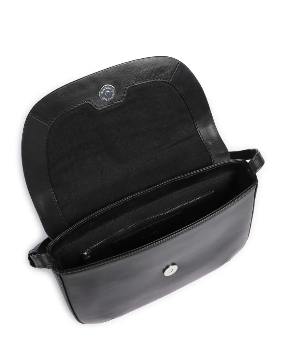 Jane Umhängetasche Rindsleder schwarz