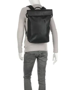 Japan Fukui Rolltop Rucksack 15″ Bio-Baumwolle schwarz