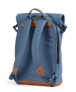 Japan Fukui Rolltop Rucksack 15″ Bio-Baumwolle blau