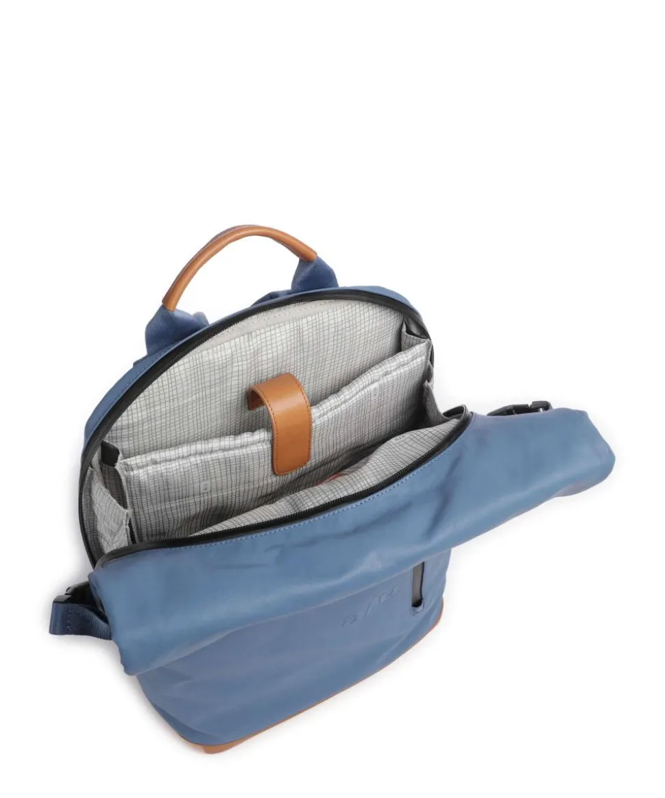 Japan Fukui Rolltop Rucksack 15″ Bio-Baumwolle blau