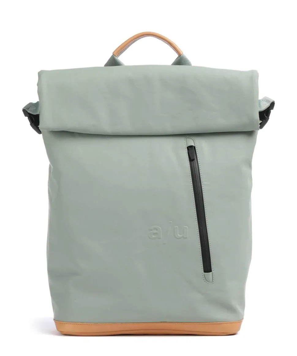 Japan Fukui Rolltop Rucksack 15″ Bio-Baumwolle grünblau