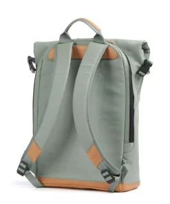 Japan Fukui Rolltop Rucksack 15″ Bio-Baumwolle grünblau