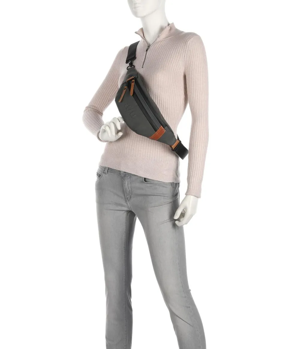 Japan Ichikawa Gürteltasche Canvas dunkelgrau