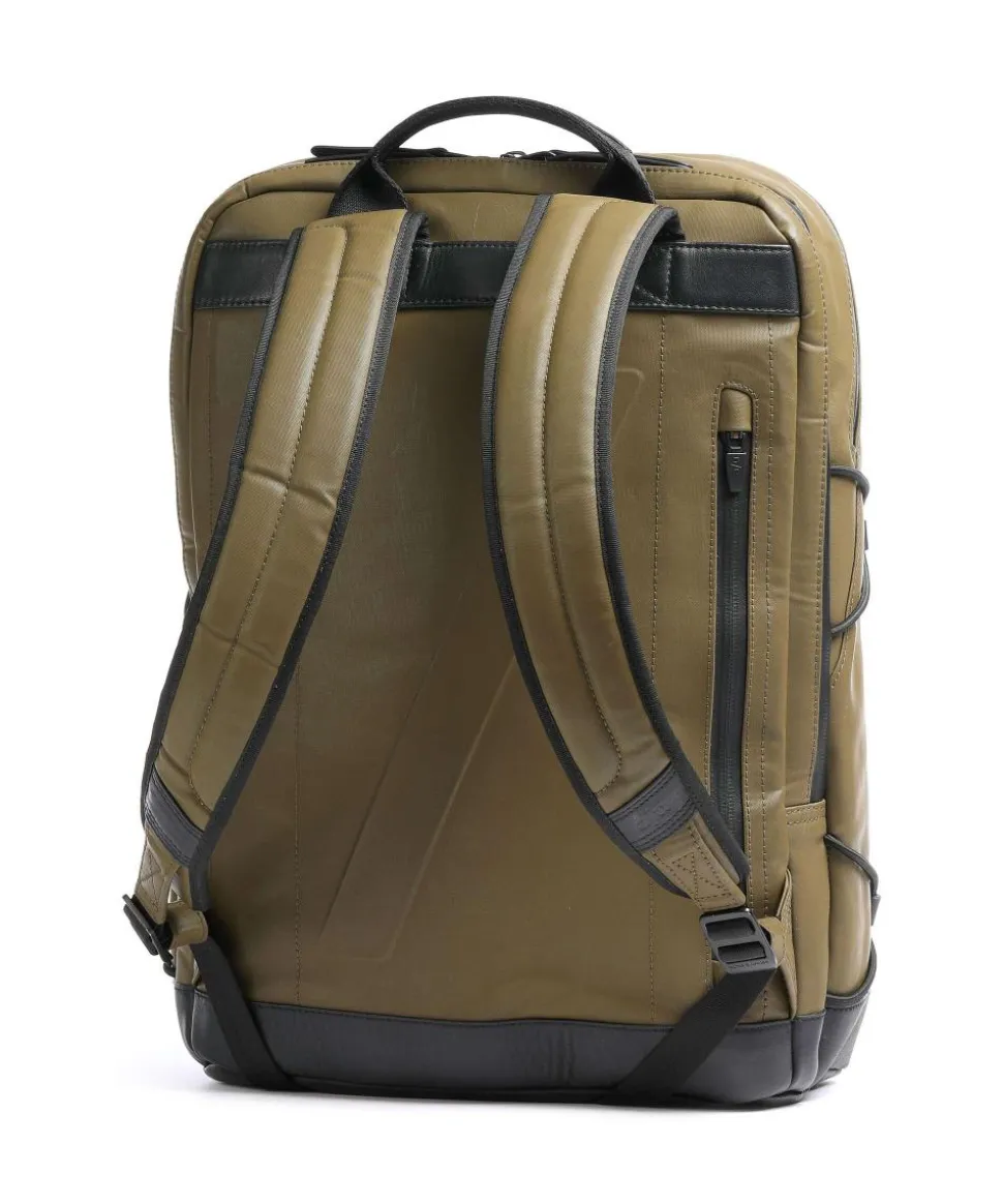 Japan Kawaguchi Rucksack 15″ Bio-Baumwolle olivgrün