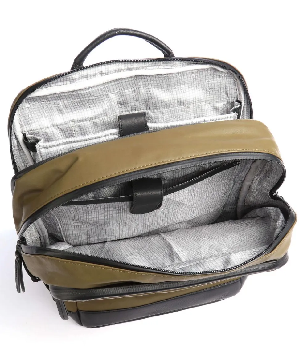 Japan Kawaguchi Rucksack 15″ Bio-Baumwolle olivgrün