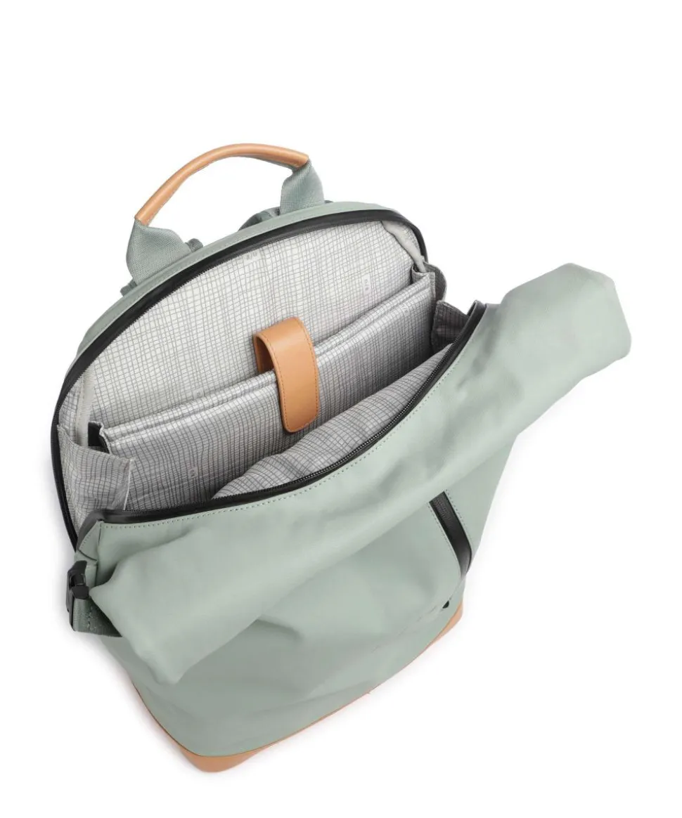 Japan Matsuyama Rolltop Rucksack 16″ Bio-Baumwolle grünblau