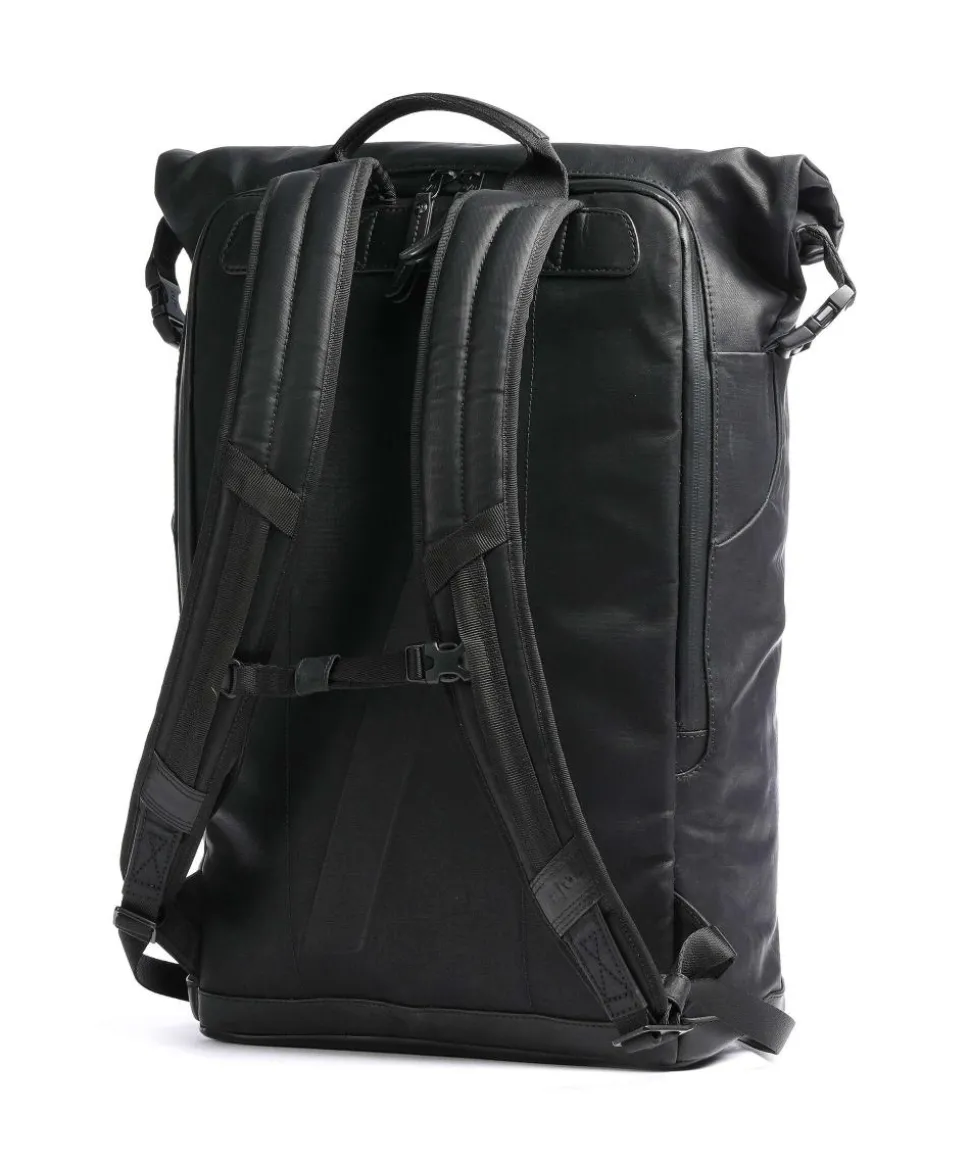 Japan Matsuyama Rolltop Rucksack 16″ Bio-Baumwolle schwarz