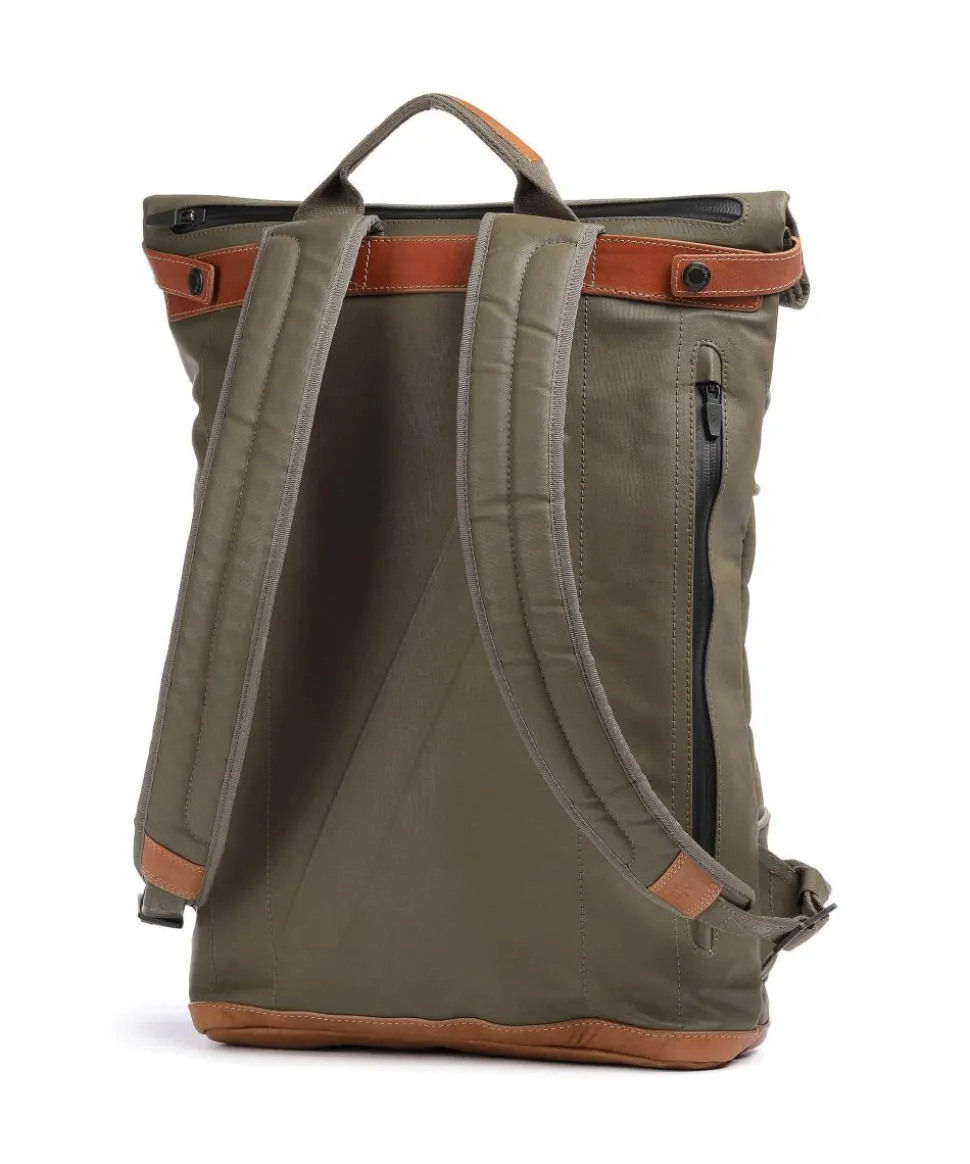 Japan Osaka Rolltop Rucksack 15″ Canvas olivgrün