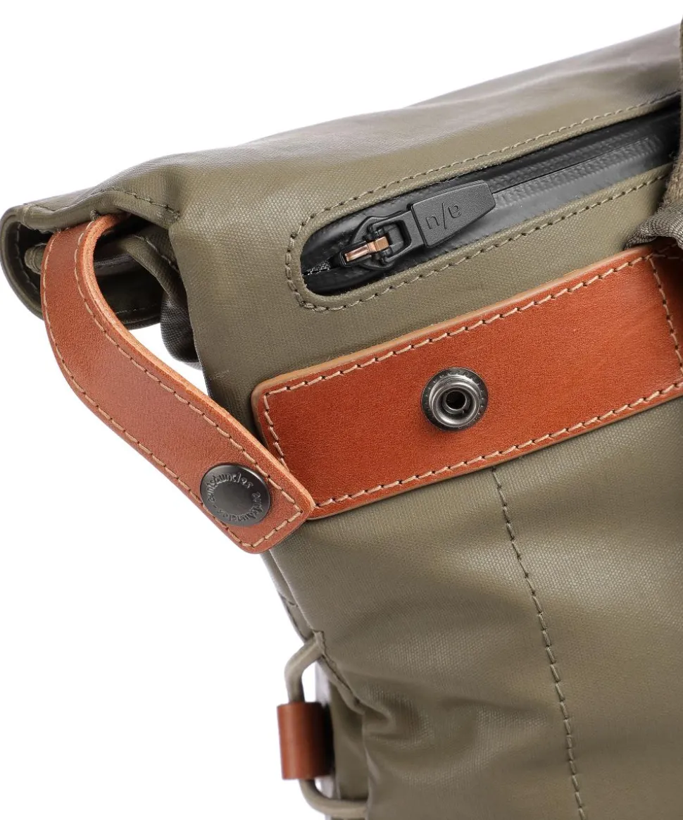 Japan Osaka Rolltop Rucksack 15″ Canvas olivgrün