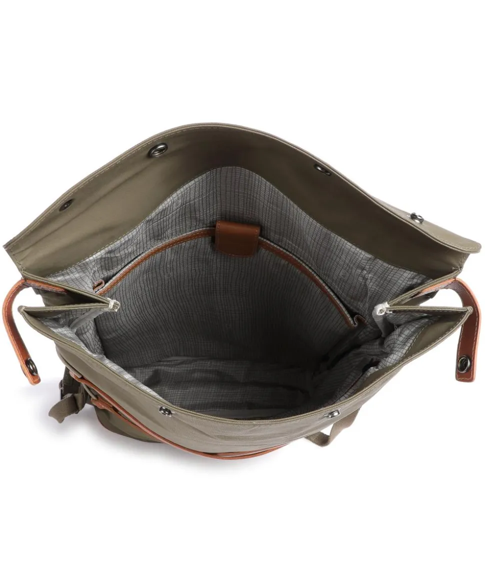 Japan Osaka Rolltop Rucksack 15″ Canvas olivgrün