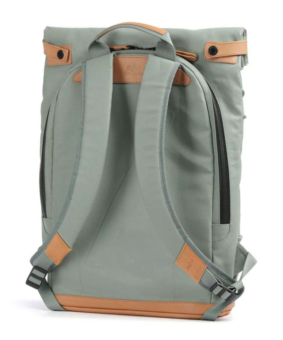 Japan Osaka Rolltop Rucksack 15″ Canvas grünblau