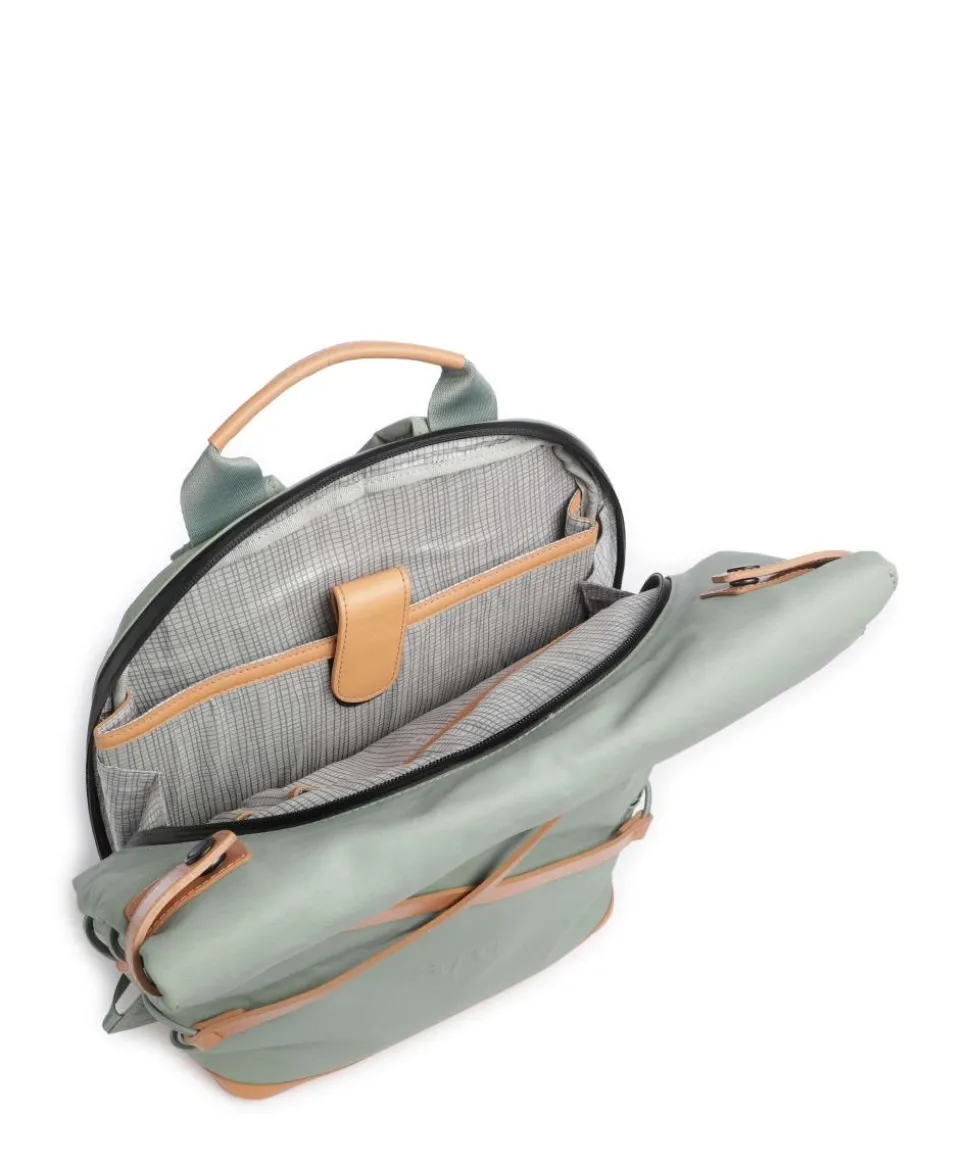 Japan Osaka Rolltop Rucksack 15″ Canvas grünblau