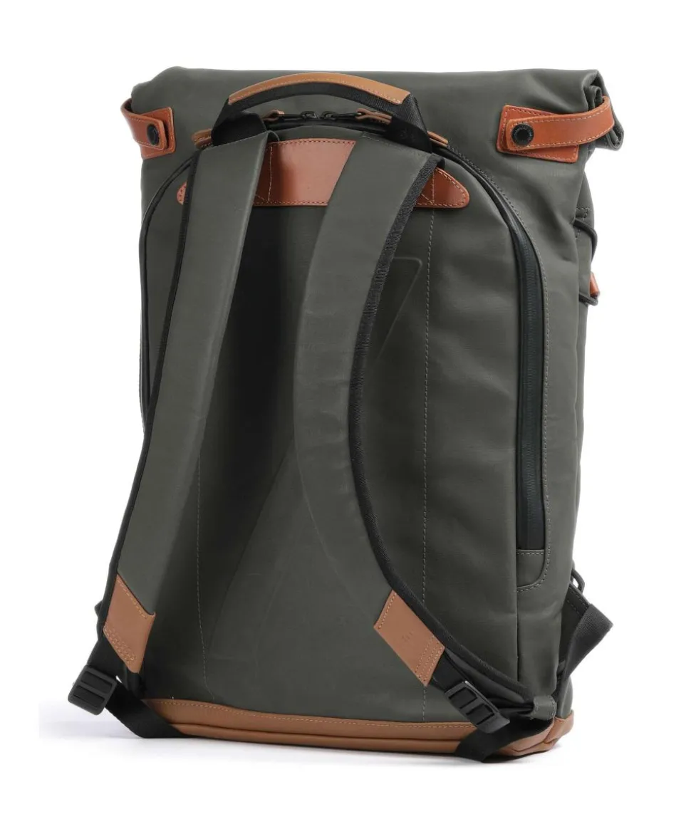 Japan Osaka Rolltop Rucksack 15″ Canvas dunkelgrau
