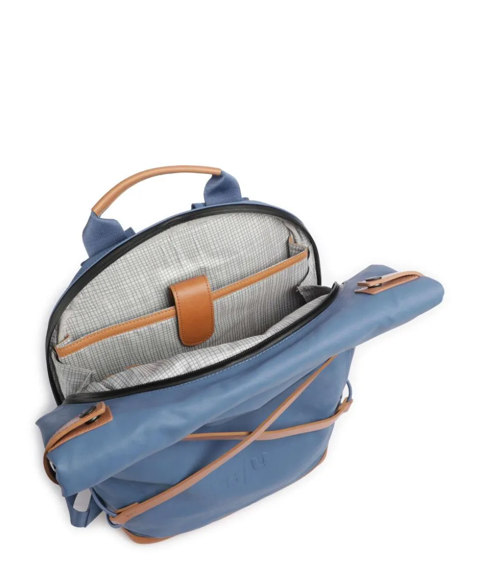 Japan Osaka Rolltop Rucksack 15″ Canvas blau