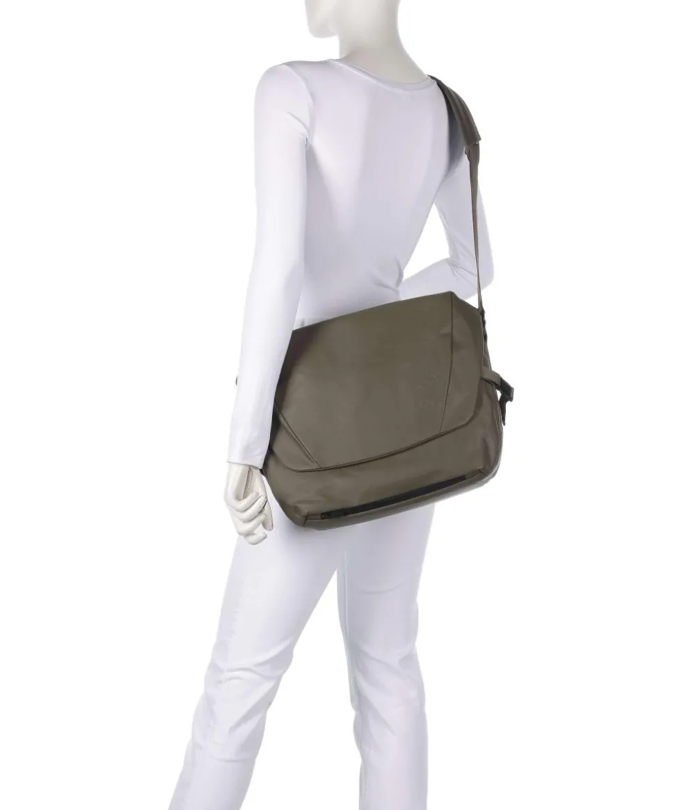 Japan RE Yamakuni RE Kuriertasche 13″ recyceltes Nylon olivgrün