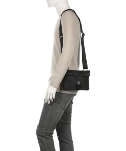 Japan Tsu Umhängetasche Canvas schwarz