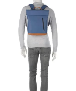 Japan Wakayama Rolltop Rucksack Bio-Baumwolle blau