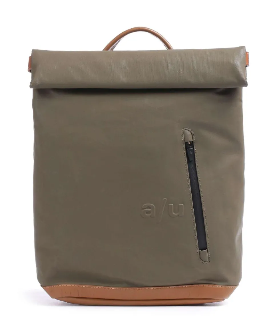 Japan Wakayama Rolltop Rucksack Bio-Baumwolle olivgrün