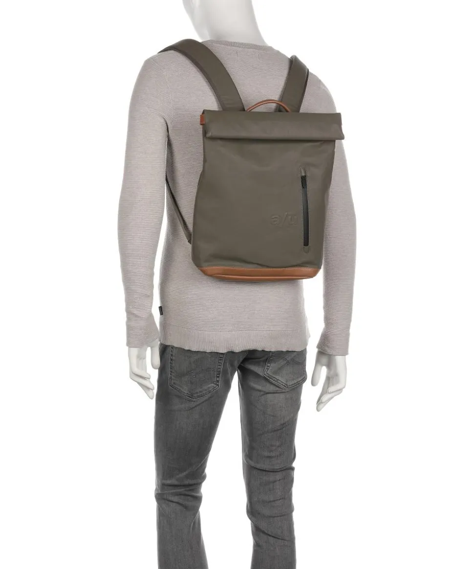 Japan Wakayama Rolltop Rucksack Bio-Baumwolle olivgrün