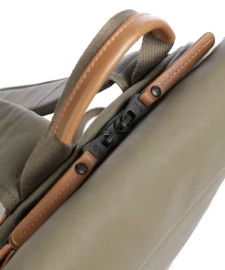 Japan Wakayama Rolltop Rucksack Bio-Baumwolle olivgrün