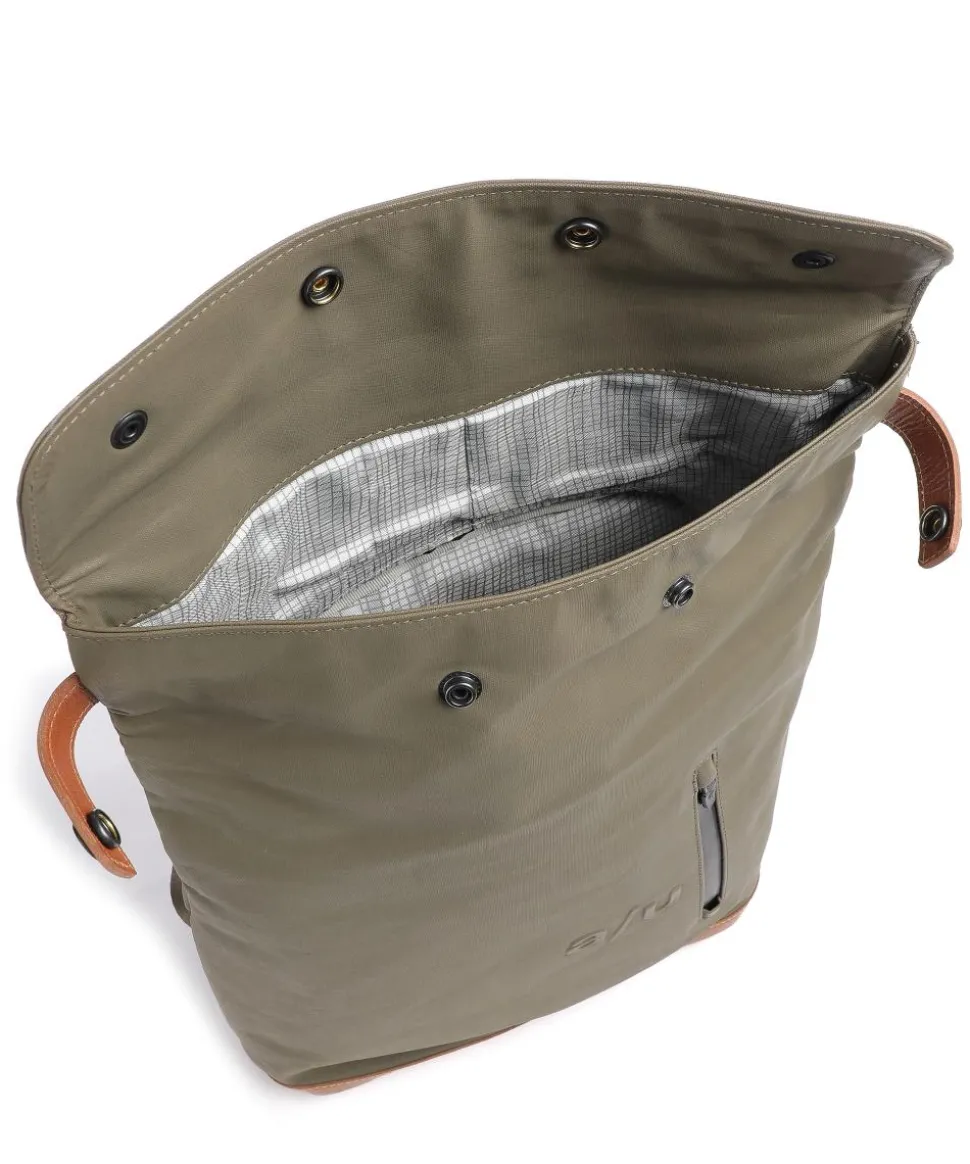 Japan Wakayama Rolltop Rucksack Bio-Baumwolle olivgrün