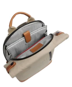 Japan Wakayama Rolltop Rucksack Bio-Baumwolle beige