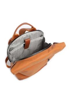 Japan Wakayama Rolltop Rucksack Bio-Baumwolle bernstein