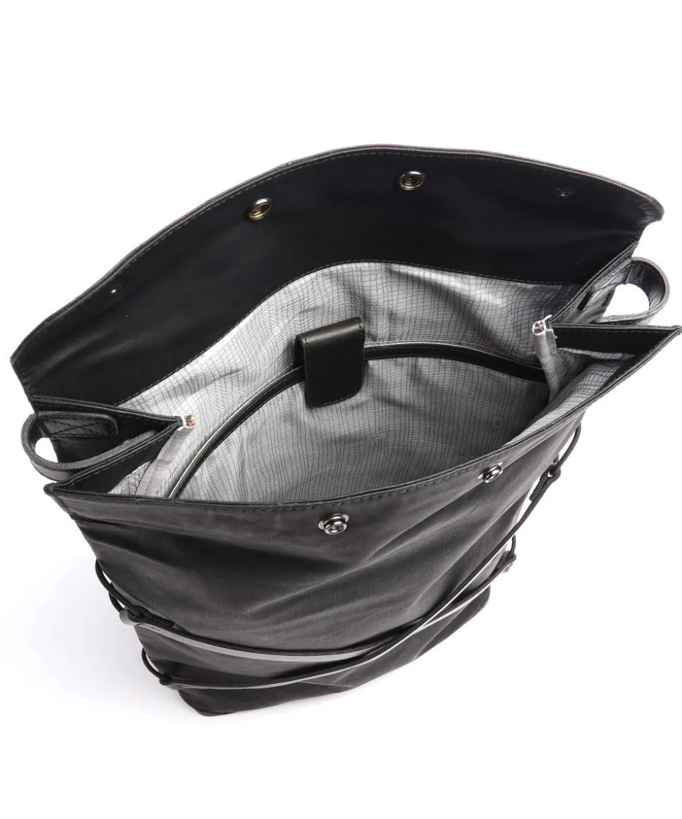 Japan Yokohama Rolltop Rucksack 13″ Bio-Baumwolle schwarz