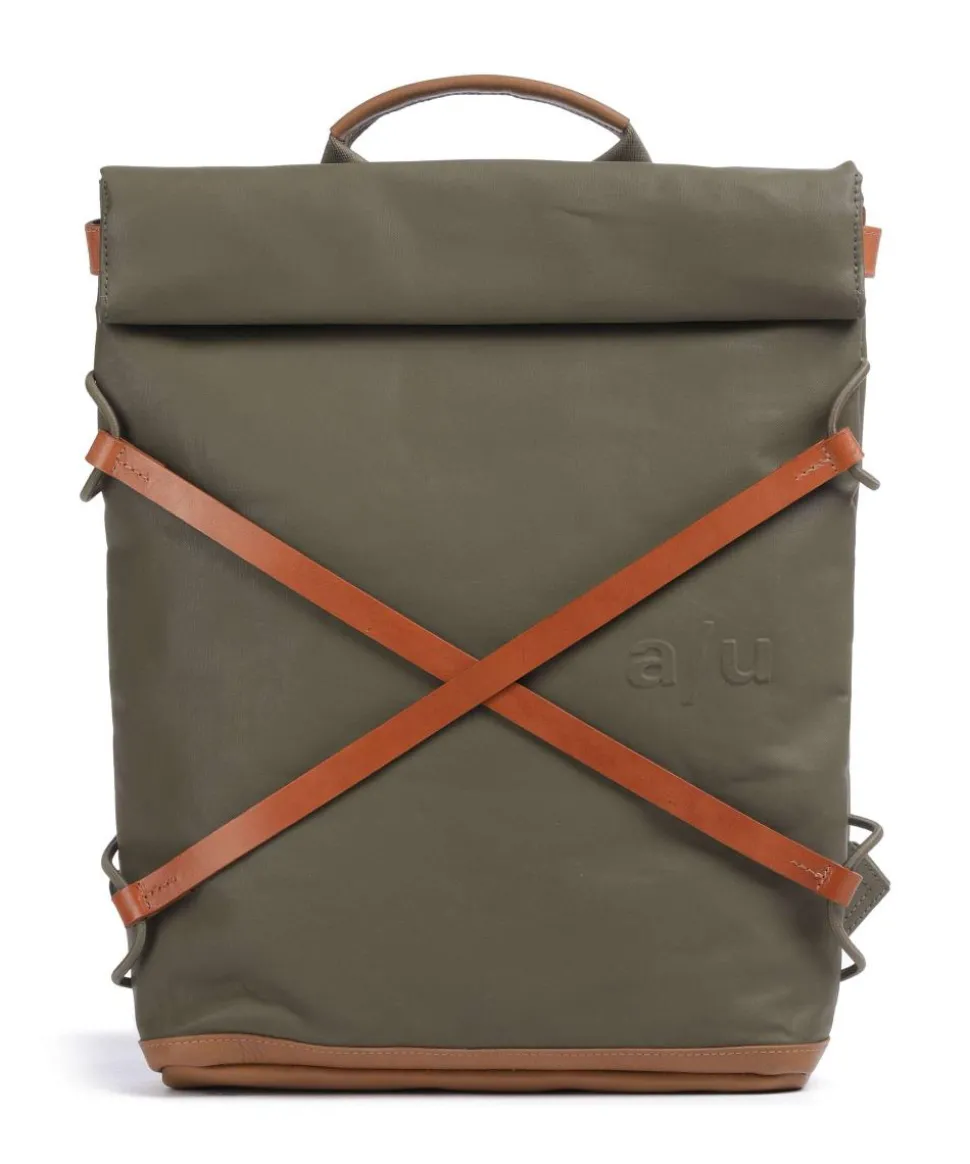 Japan Yokohama Rolltop Rucksack 13″ Bio-Baumwolle olivgrün