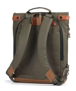 Japan Yokohama Rolltop Rucksack 13″ Bio-Baumwolle olivgrün