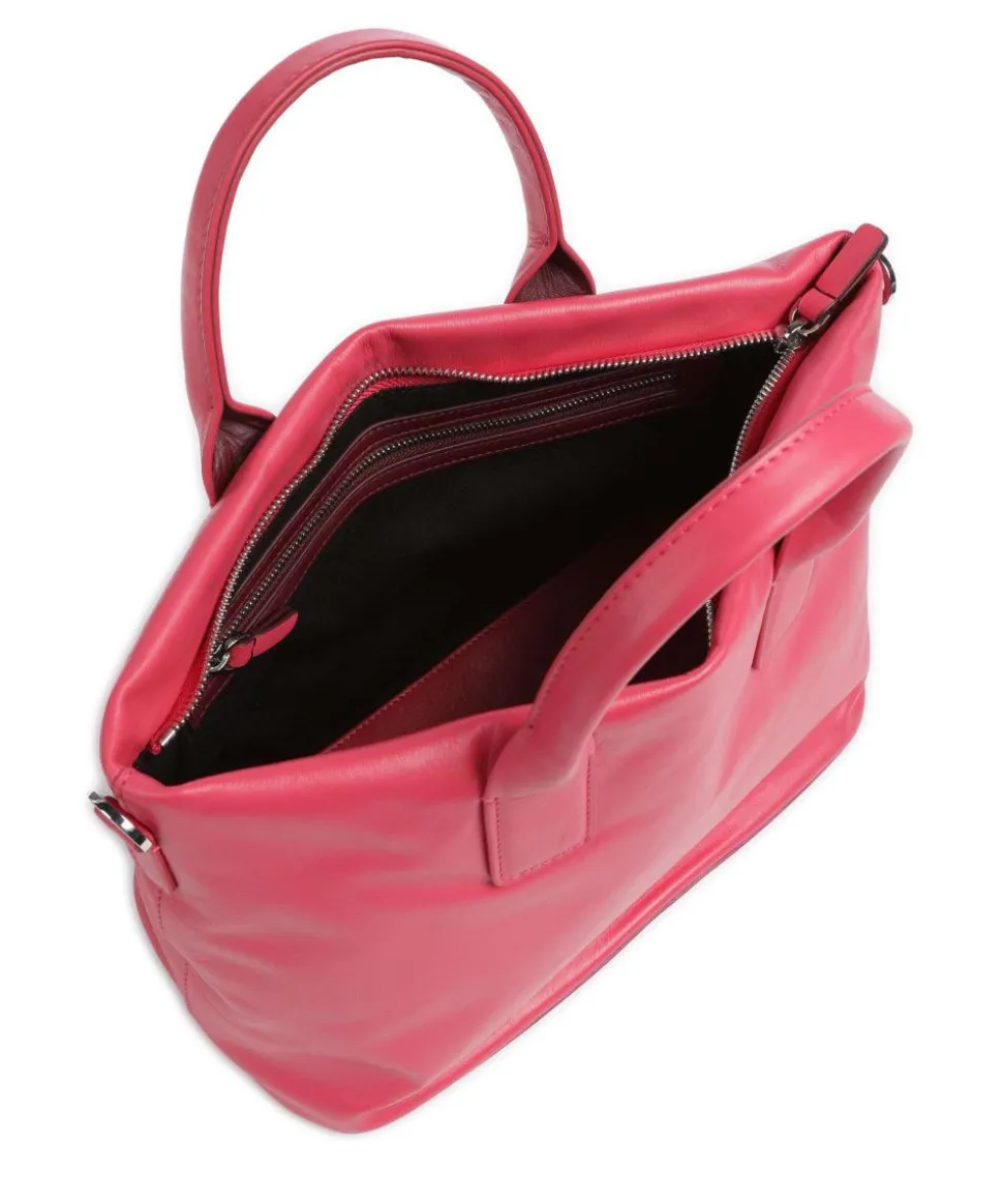 Jaqueline Handtasche fein genarbtes Kalbsleder pink