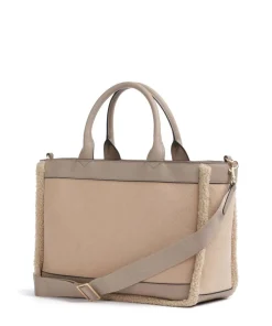Jeans Calduccio Yvette Handtasche Lederimitat, Textil beige