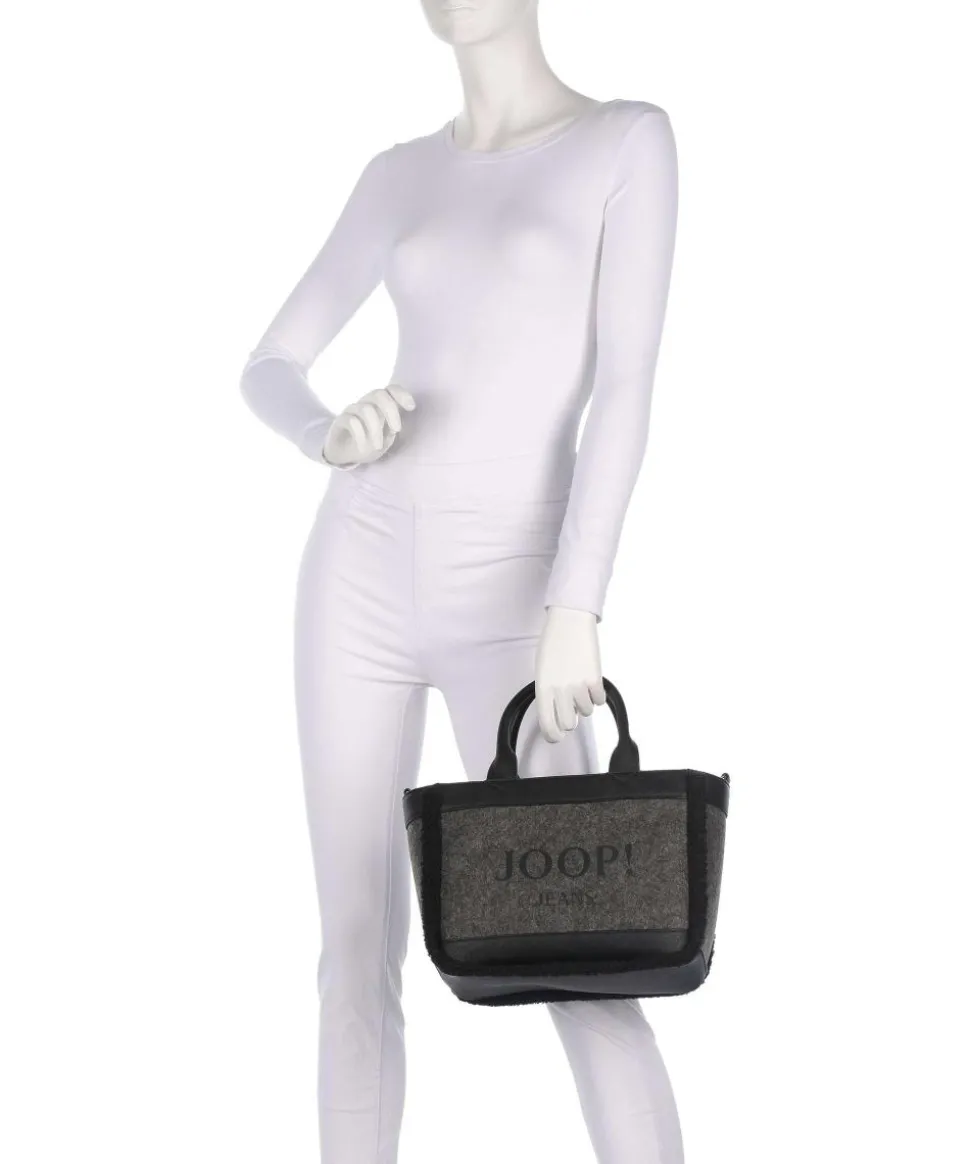 Jeans Calduccio Yvette Handtasche Lederimitat, Polyester, Textil schwarz