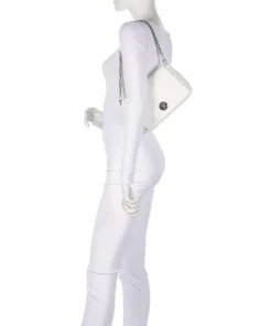 Jeans Confetto Solar Schultertasche Lederimitat weiß