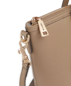 Jeans Diurno Helena Handtasche genarbtes Leder beige