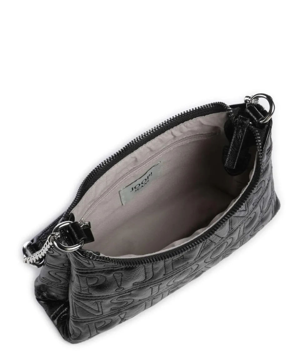 Jeans Iniziale Spiega Lucille Schultertasche Lederimitat schwarz