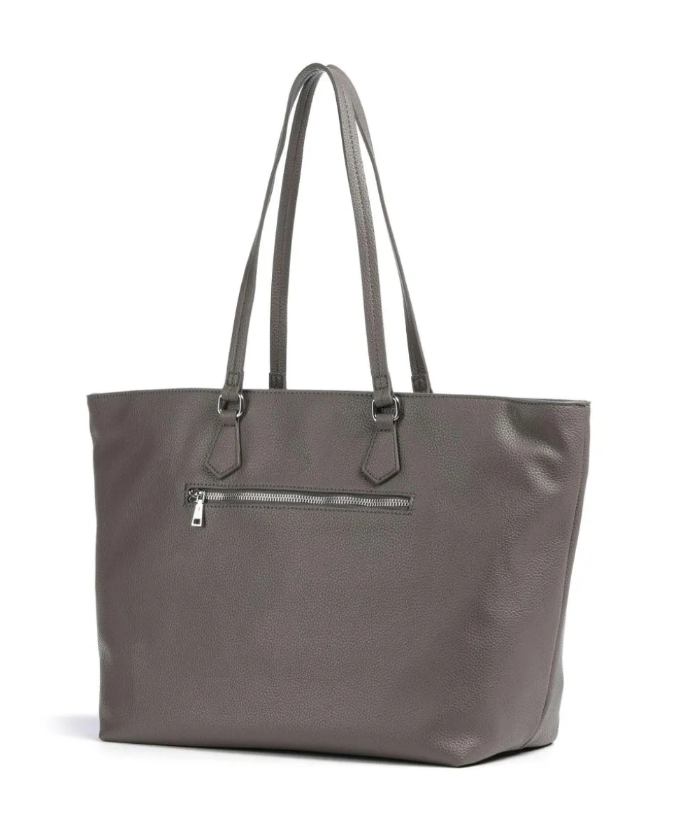 Jeans Lettera 1.0 Lara Shopper genarbtes Leder dunkelgrau