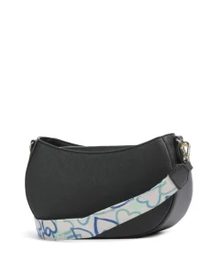 Jelly Logo Umhängetasche Lederimitat schwarz