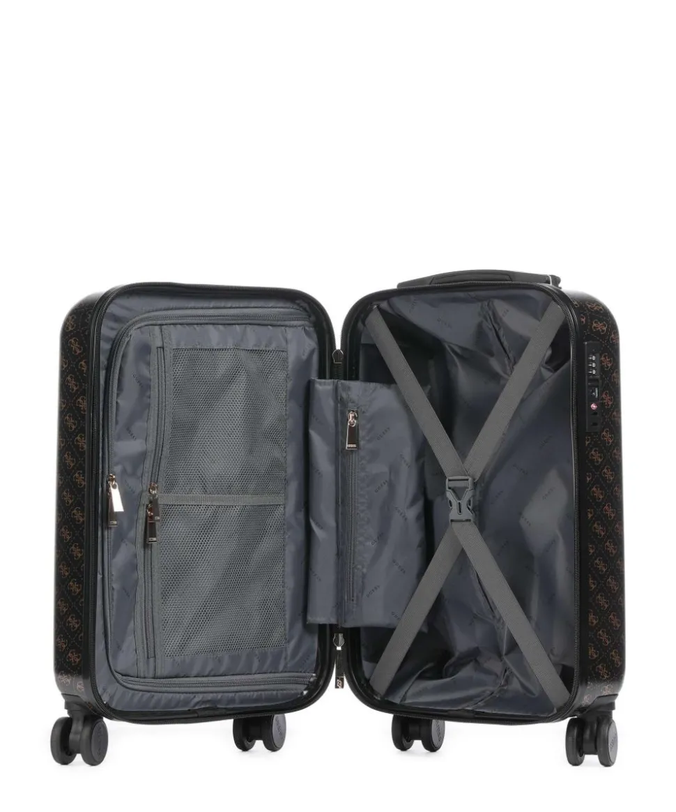 Jesco 4-Rollen Trolley dunkelbraun 54 cm