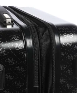 Jesco 4-Rollen Trolley schwarz/grau 64 cm