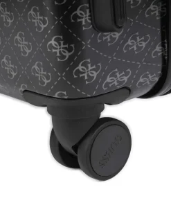 Jesco 4-Rollen Trolley schwarz/grau 64 cm