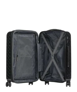 Jesco 4-Rollen Trolley schwarz/grau 64 cm